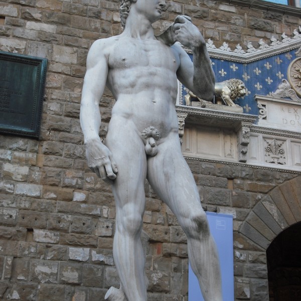 A Dávid-szobor Michelangelótól Firenzében